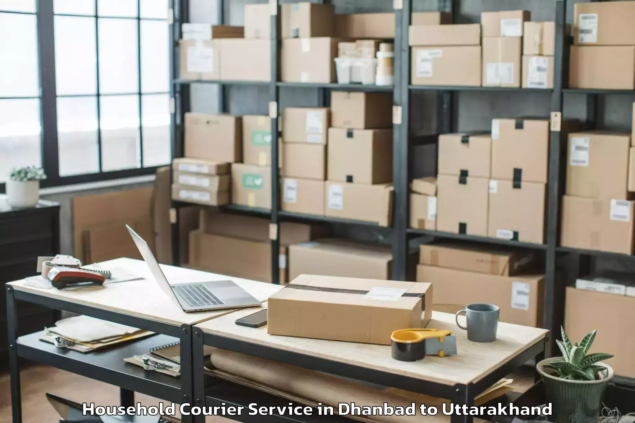 Hassle-Free Dhanbad to Berinag Household Courier